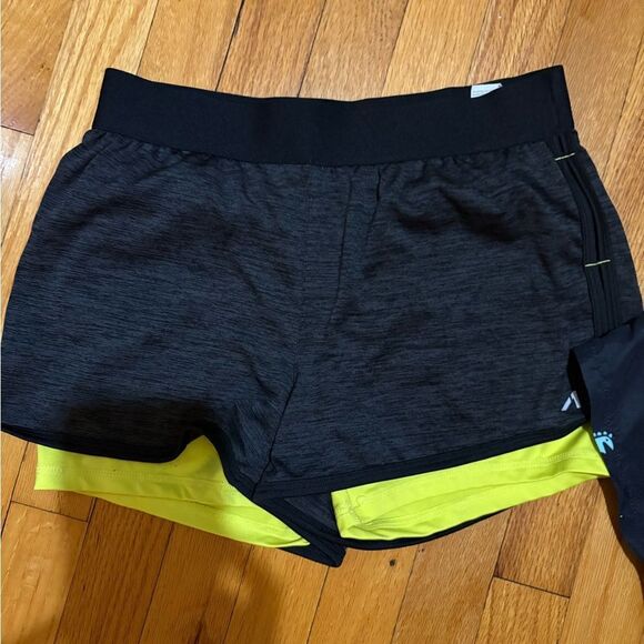 Big Kids Navy and Black Dinosaur Print Shorts - Picture 3 of 5